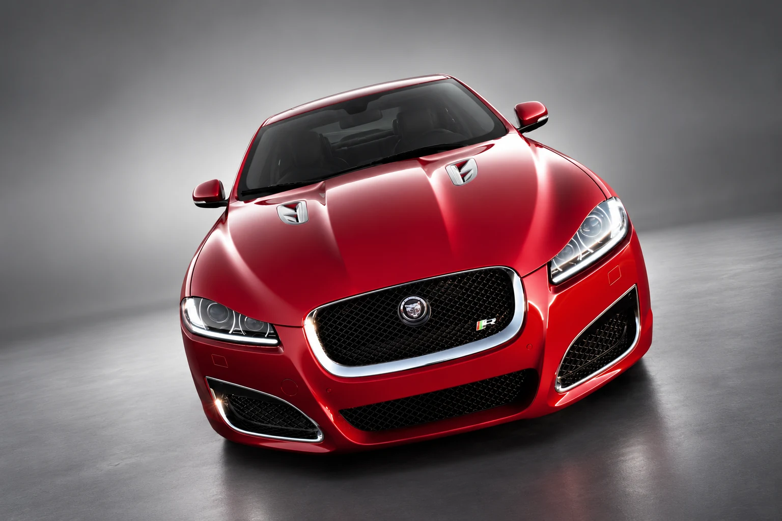 Red facelift Jaguar XFR from the Alive campaign