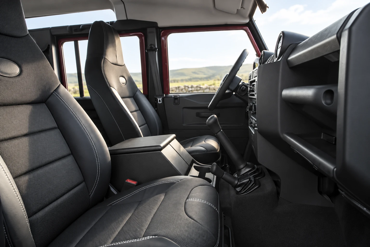 Premium front seats within the original cabin layout
