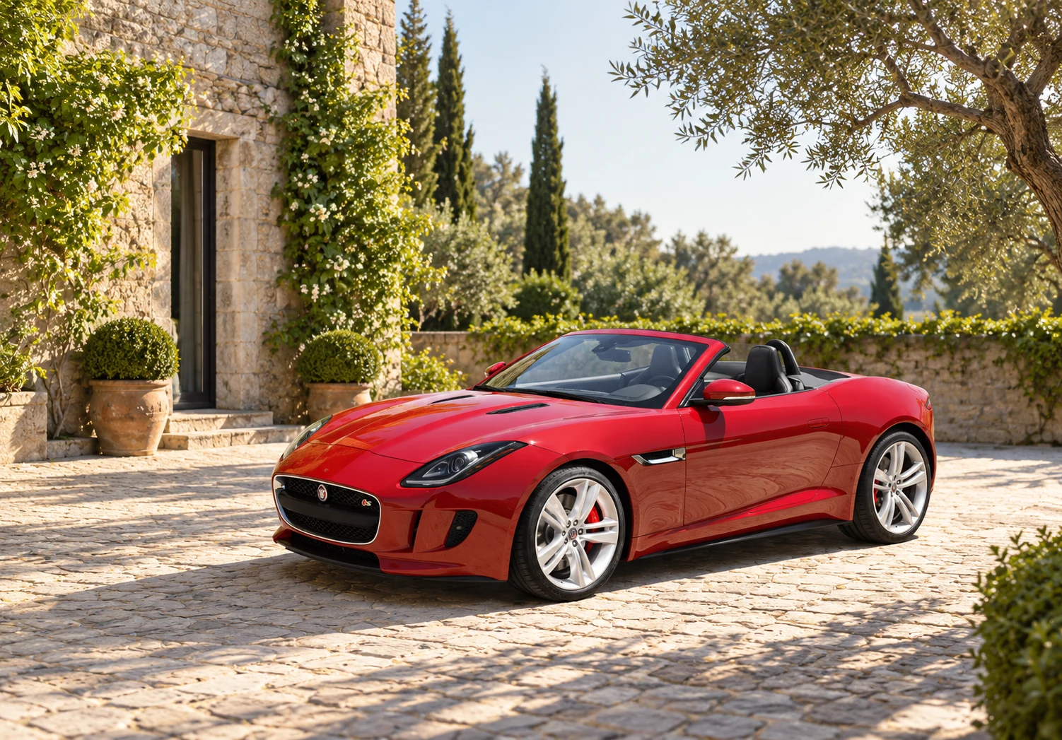 The original F-Type roadster, front view