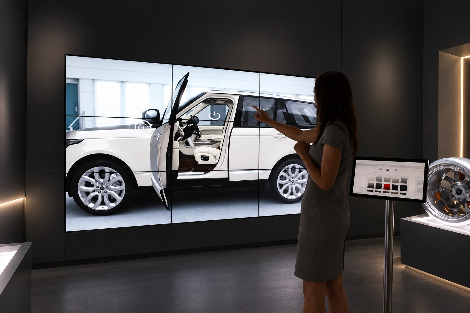 Virtual Experience display and touch controller