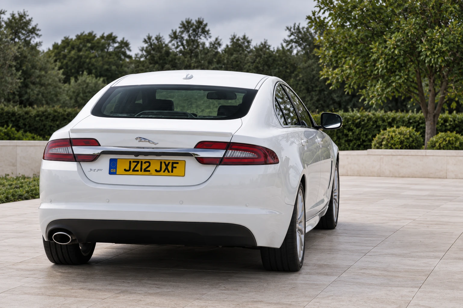 Period facelift Jaguar XF, rear view